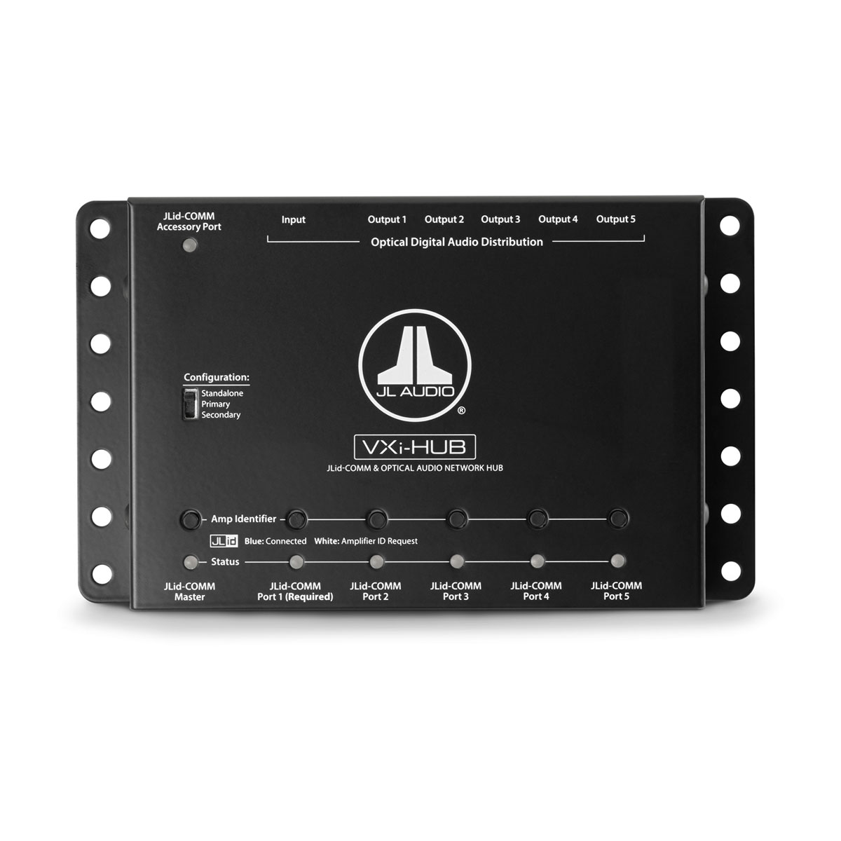 JL Audio JLid™ Communication and Optical Audio Network Hub for VXi Amplifiers (VXi-HUB)