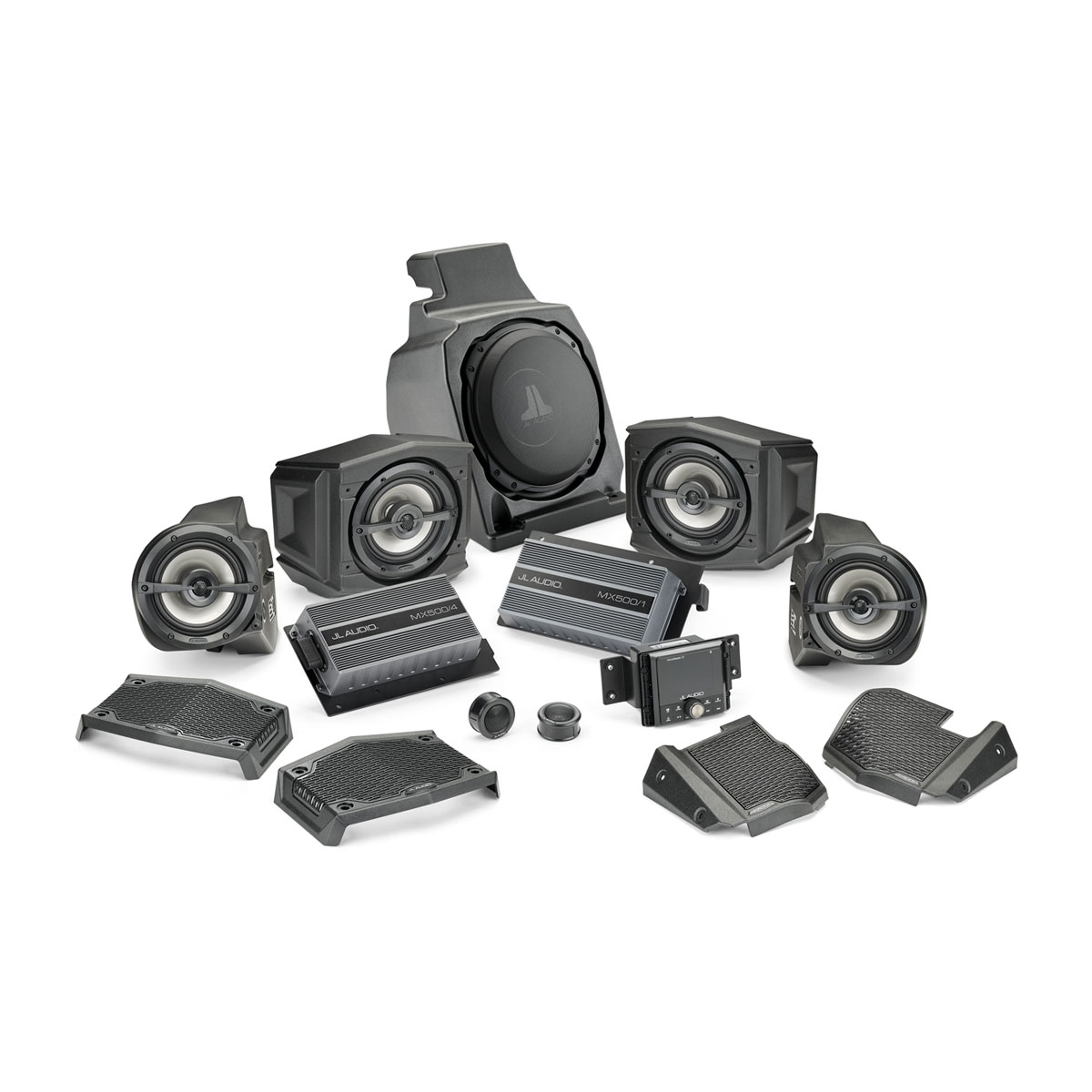 JL Audio SlamPak® Audio System with MM55 for Polaris RZR